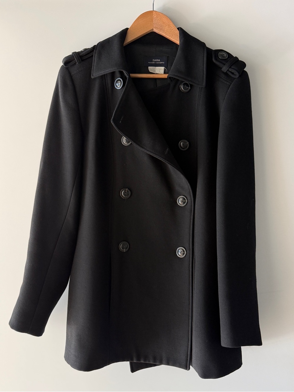 CREPE PEACOAT